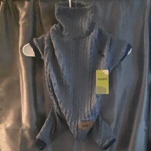Warm Blue Knit Dog Sweater